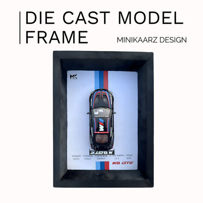 BMW M8 GTE 3D diecast frame | Wall hanging