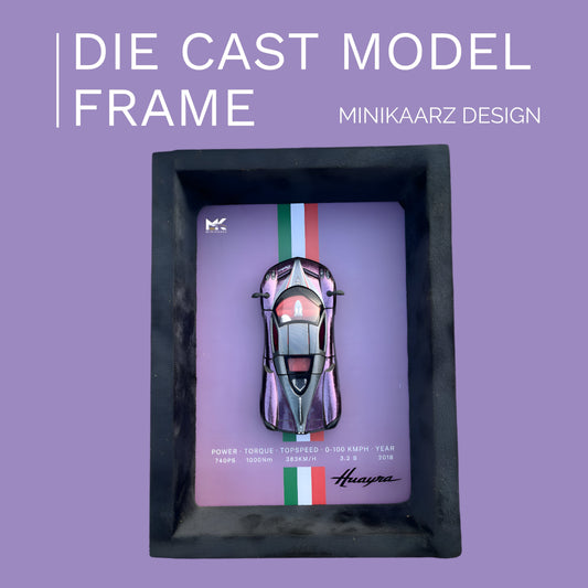 Pagani Huayra 3D diecast frame | Wall hanging